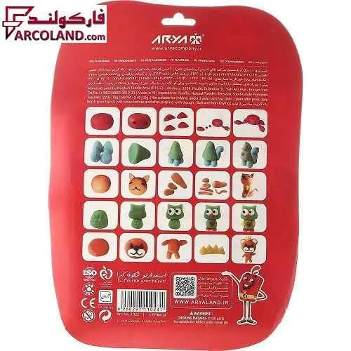 خمیر بازی 10 رنگ وکیومی آریا مدل Arya 1023 — تصویر ۲