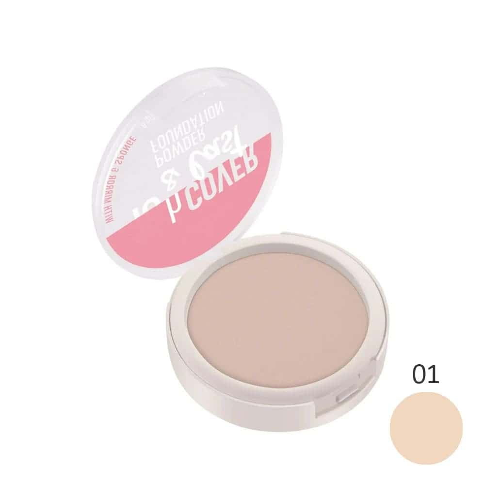 پنکک کرم پودر اسنس ۰۱ کاورند لست ESSENCE powder function — تصویر ۲