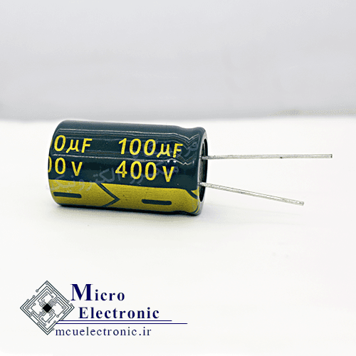خازن الکترولیت 100uF 400vسبز