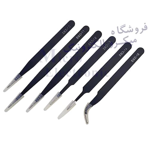 ست پنس 6 تایی آنتی استاتیک ESD-6PCS