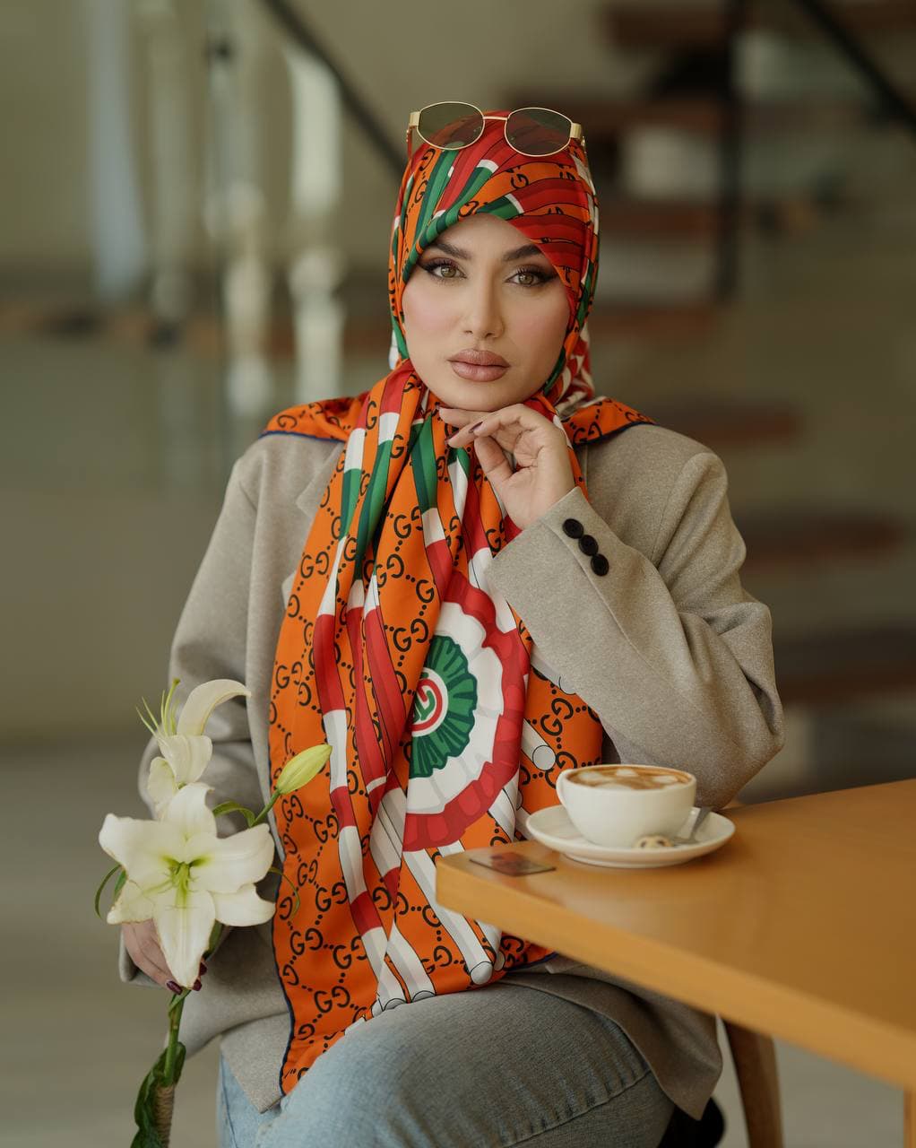 روسری ابریشم توییل ۰۲۱۴۶ — تصویر ۶