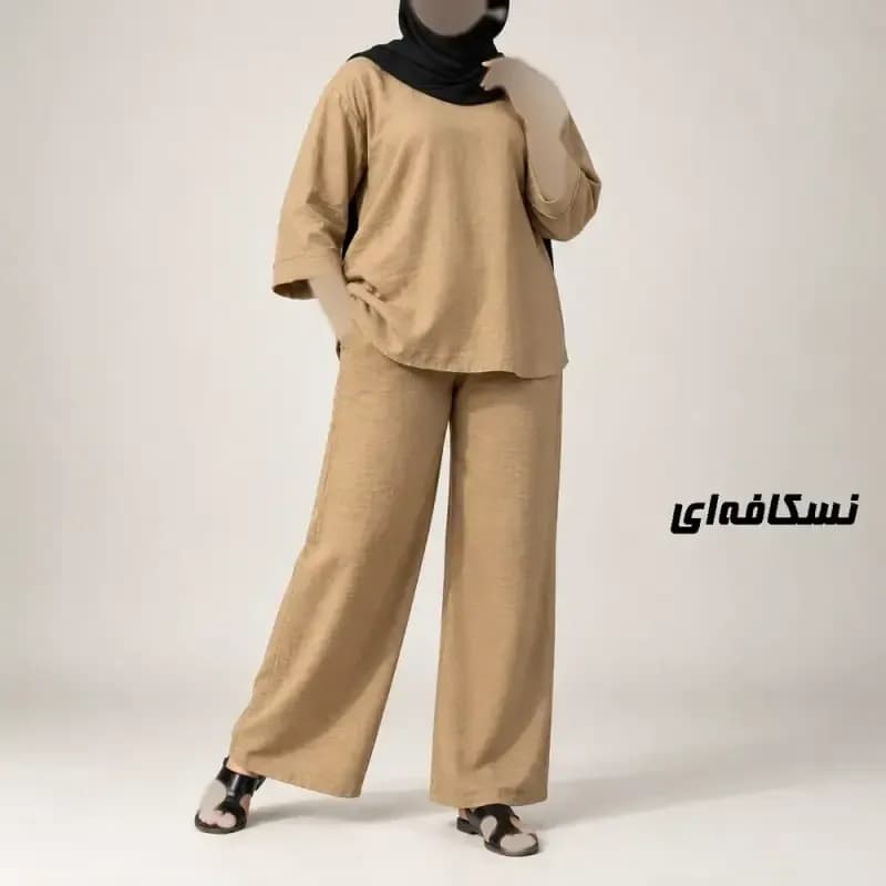 ست بلوز شلوار زنانه صوفیا فری سایز مناسب تا سایز 50 — تصویر ۴