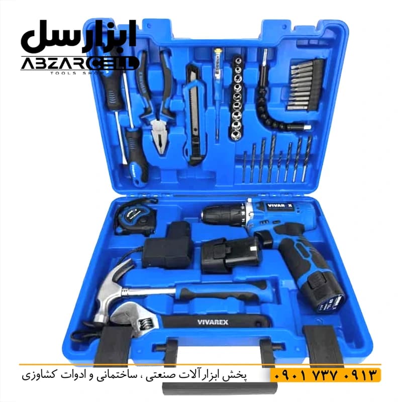 دریل شارژی ویوارکس 12 ولت 40 پارچه VR1210V-12CDK