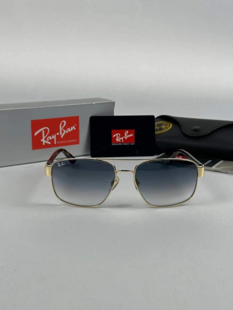 عینک آبی پلنگی rayban rb-3663 — تصویر ۳