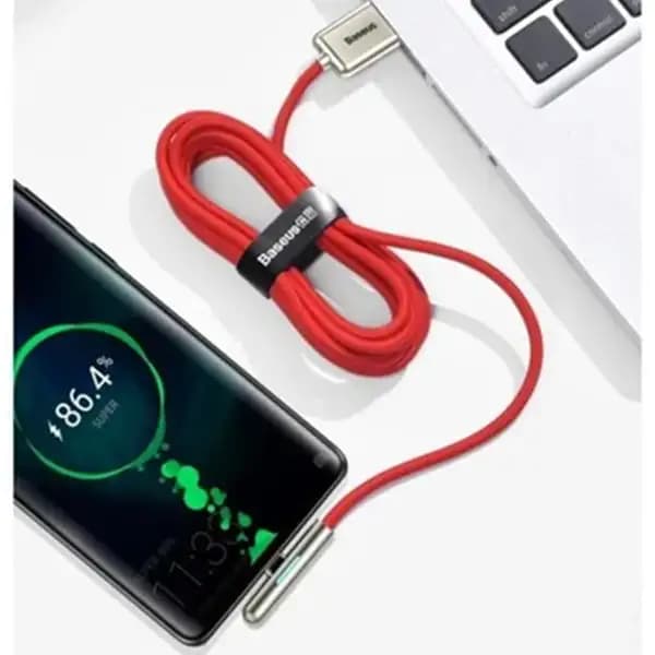 کابل تبدیل USB به USB-C باسئوس مدل CAT7C-B طول 1 متر — تصویر ۴