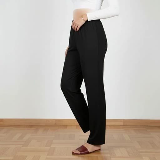 شلوار زنانه راحتی ساده جنس ویسکوز سایز کوچک سایز بزرگ