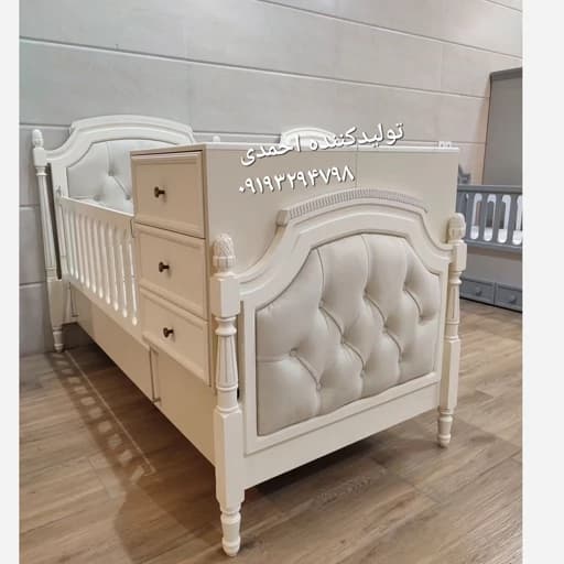 تخت خواب نوزاد نوجوان لمسه خور مدرن مبلمان فرنا مدل 1142434