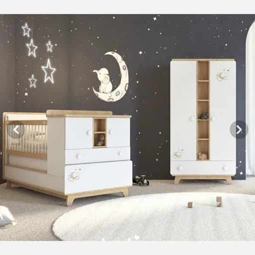 سرویس خواب نوزاد مدل تابان جنس MDF مبلمان فرنا مدل 1142421