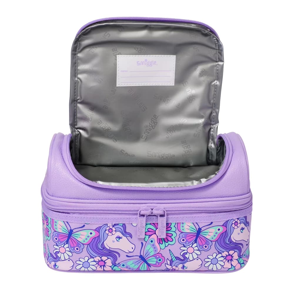کیف غذا 2 طبقه Smiggle طرح یونی کورن یاسی — تصویر ۲