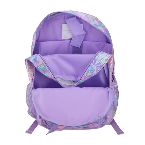 کوله پشتی Smiggle طرح پروانه بنفش — تصویر ۴