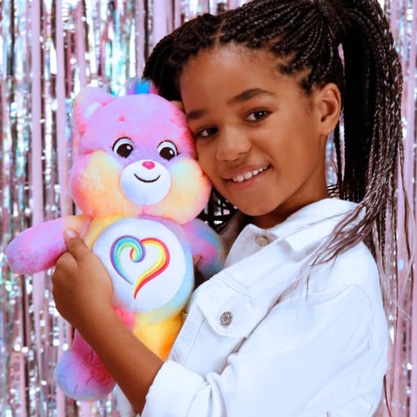 خرس پولیشی رنگارنگ قلبی 28 سانتی Care Bears — تصویر ۲