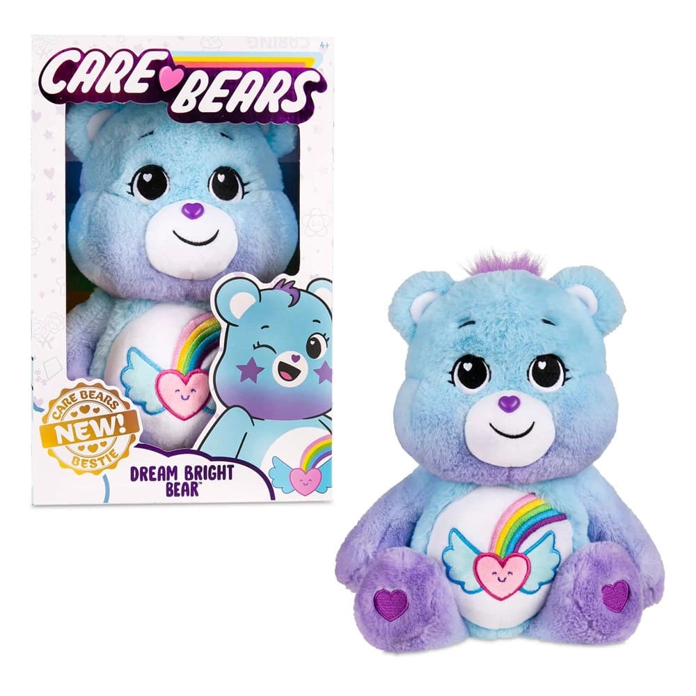 خرس پولیشی قلبی آبی بنفس 28 سانتی Care Bears