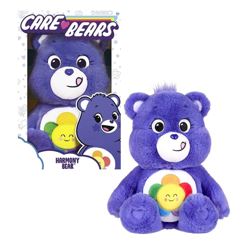 خرس پولیشی گلدار بنفش 28 سانتی Care Bears
