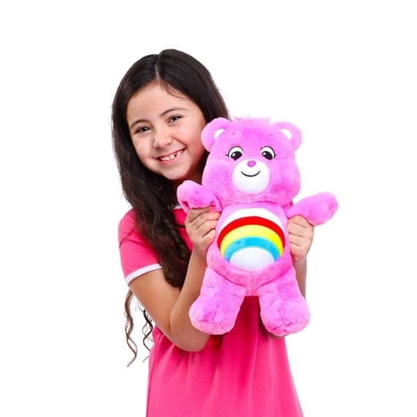 خرس پولیشی رنگینکمونی صورتی 28 سانتی Care Bears — تصویر ۲