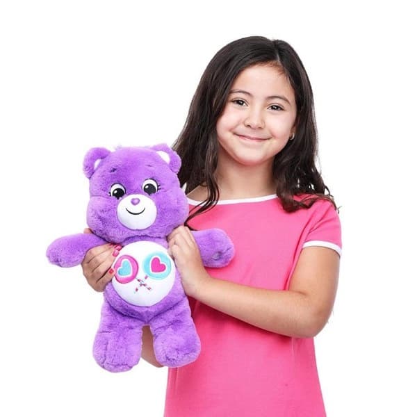 خرس پولیشی آبنباتی بنفش 28 سانتی Care Bears — تصویر ۳