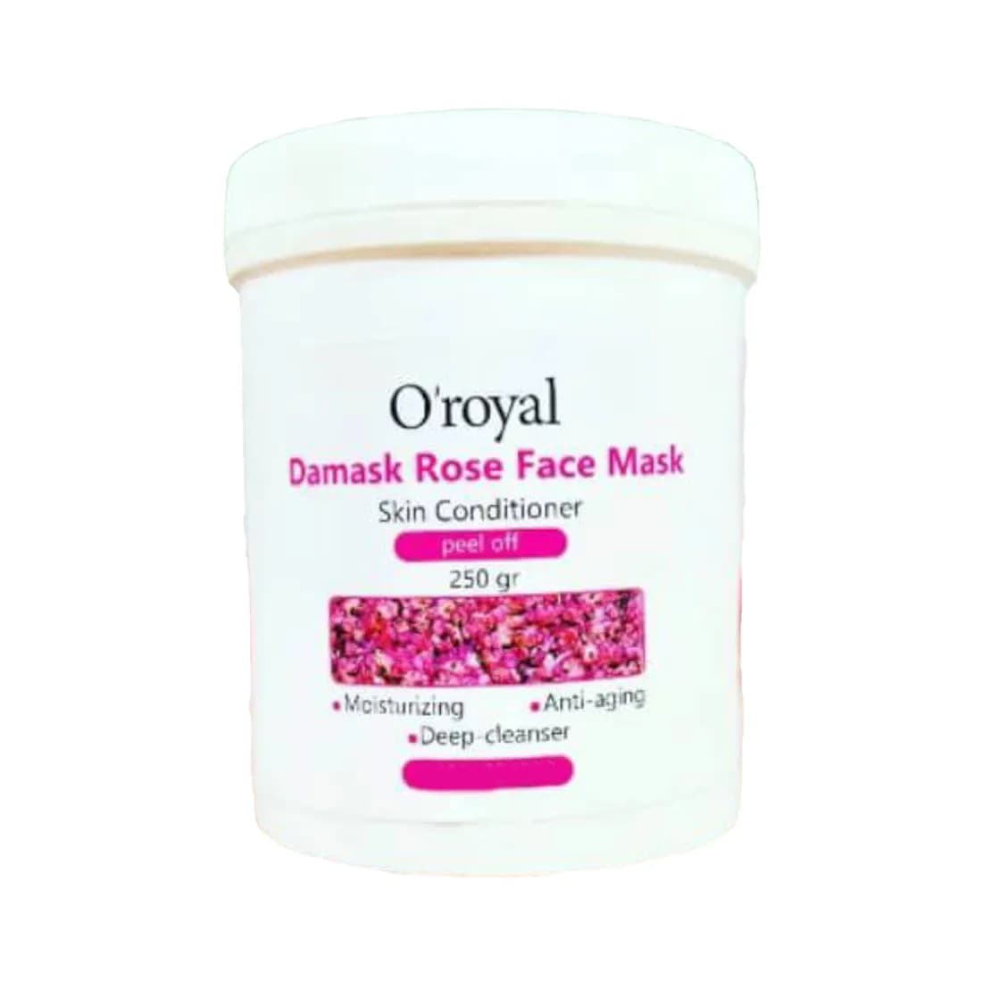 ماسک پودر پیل اف گل سرخ گل محمدی اورویال OROYAL
