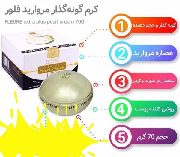 کرم گونه گذار و پف دهنده مروارید فلور Fleure — تصویر ۴
