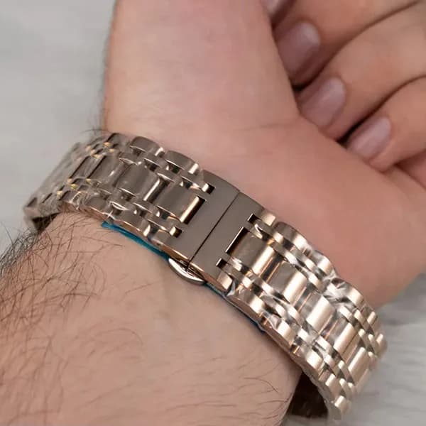 ساعت مچی عقربه ای مردانه اورینت سفید رزگلد مدل 9364G — تصویر ۳