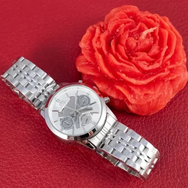 ساعت مچی عقربه ای زنانه اورینت سفید نقره ای مدل 9365L — تصویر ۳