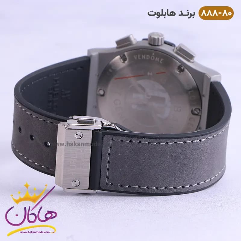 ساعت هابلوت مردانه کرنوگراف طوسی صفحه اسکلتون 888/80 — تصویر ۵