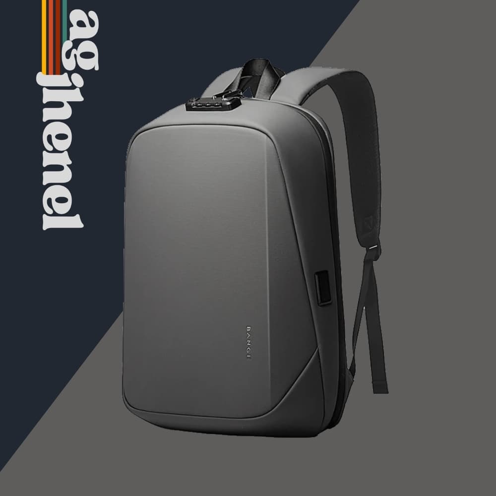 کوله پشتی لپ تاپ 15.6 اینچ هاردشل دارای قفل TSA و پورت خروجی USB — تصویر ۳
