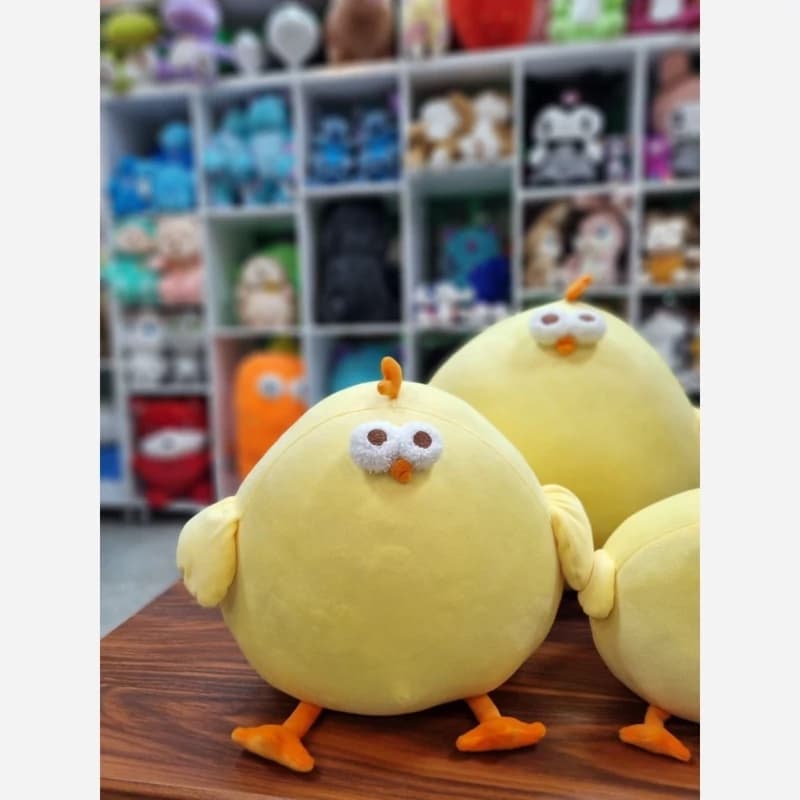 عروسک جوجه تپل25سانت جوجه خنگ پارچه نانو قابل شست وشو