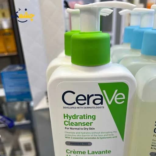 شوینده و آبرسان پوست نرمال تا خشک حجم 236 میل سراوی مدل Cerave hydrating cleanser — تصویر ۳