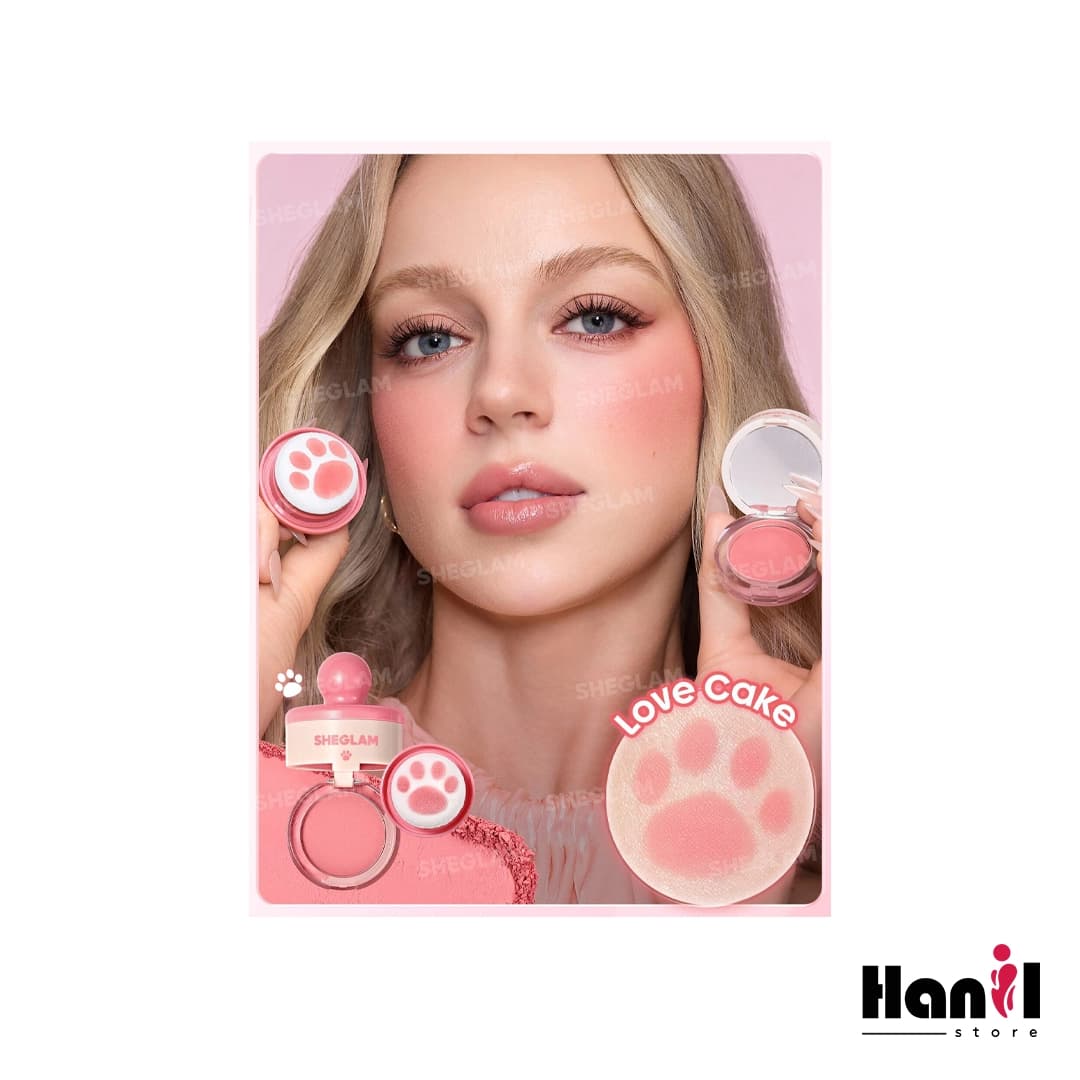 رژگونه استامپی شیگلم مدل Cutie Paw رنگ 001 Love Cake — تصویر ۳