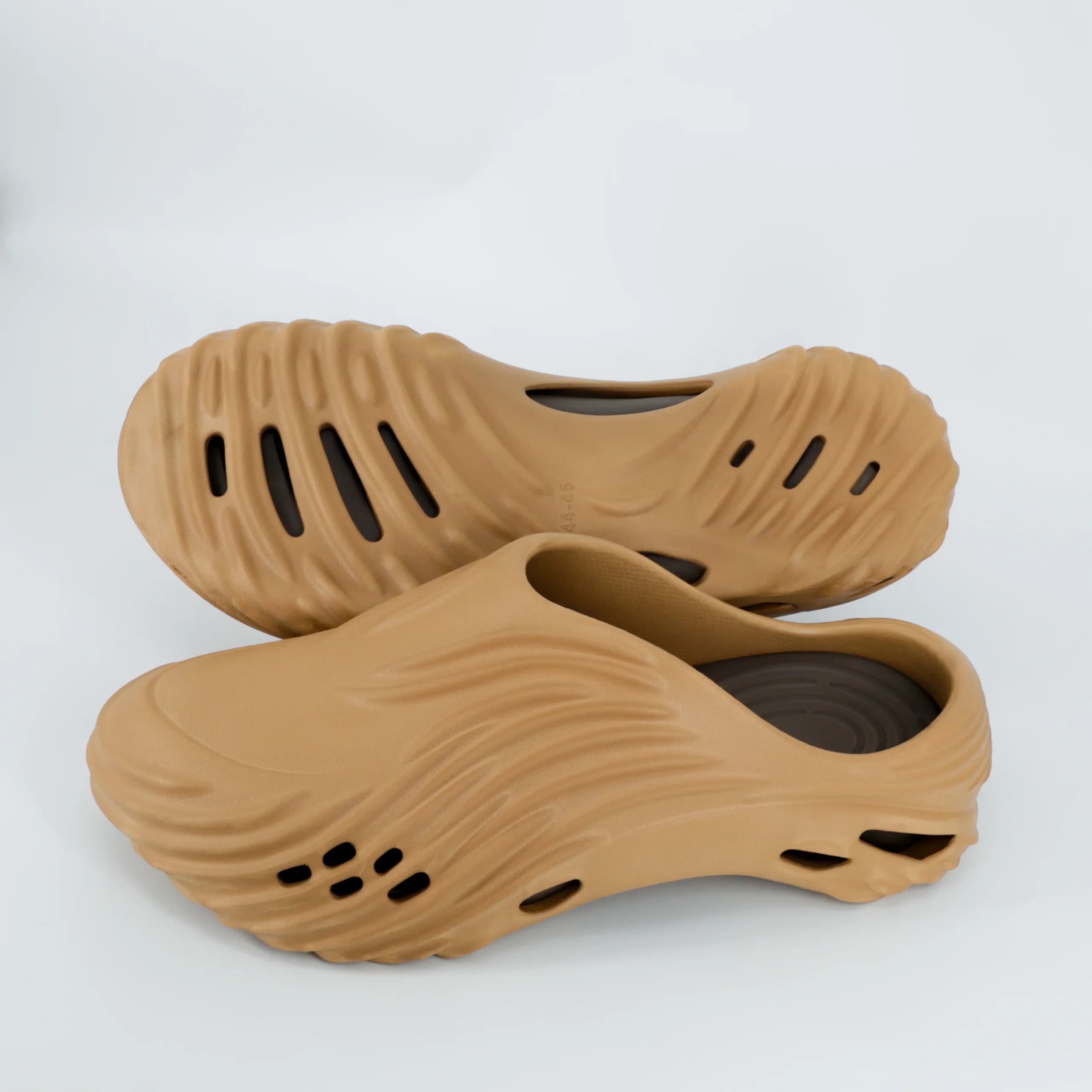 دمپایی جلوبسته مردانه طبی لژ دار slipper قهوه ای کد 2742 — تصویر ۲
