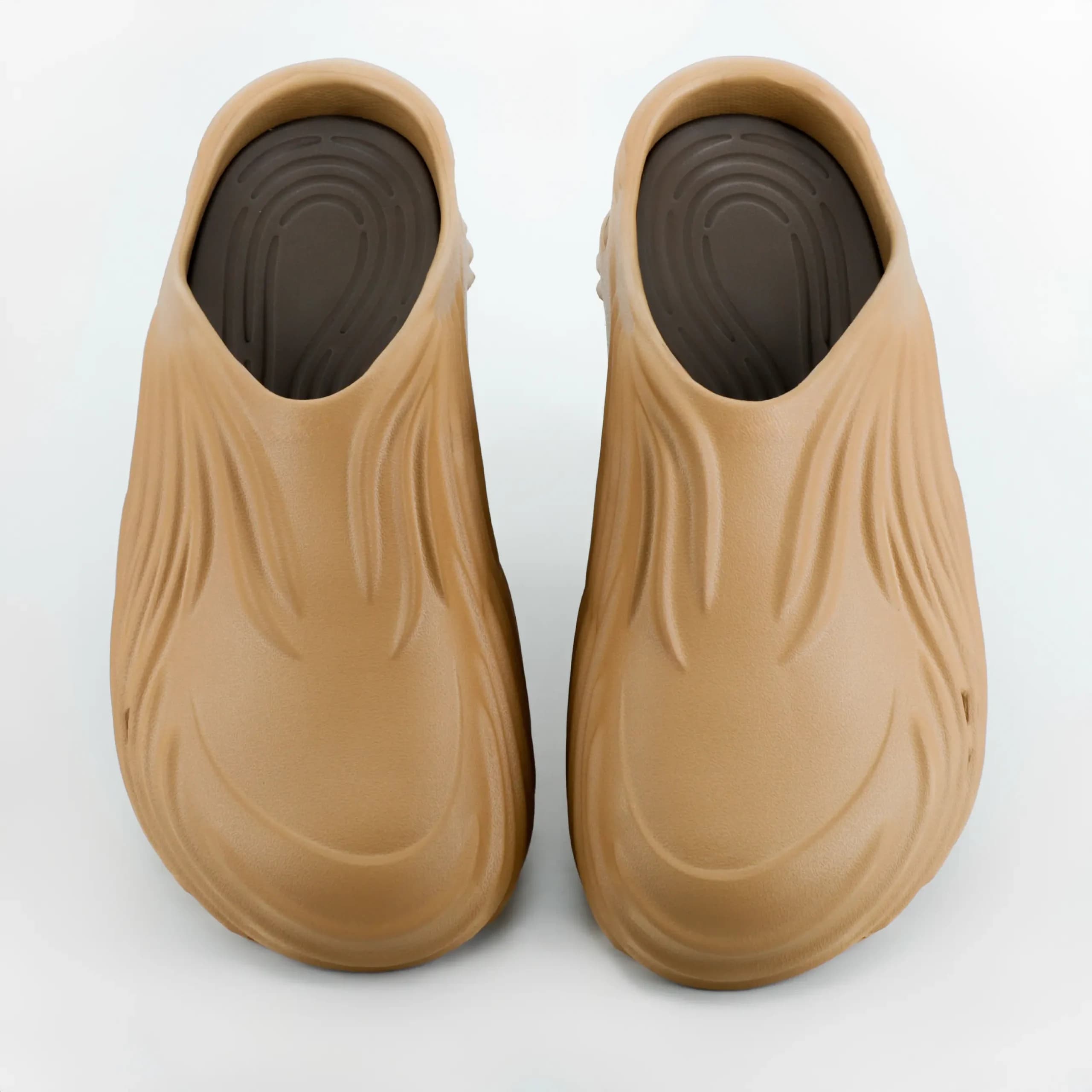 دمپایی جلوبسته مردانه طبی لژ دار slipper قهوه ای کد 2742 — تصویر ۳