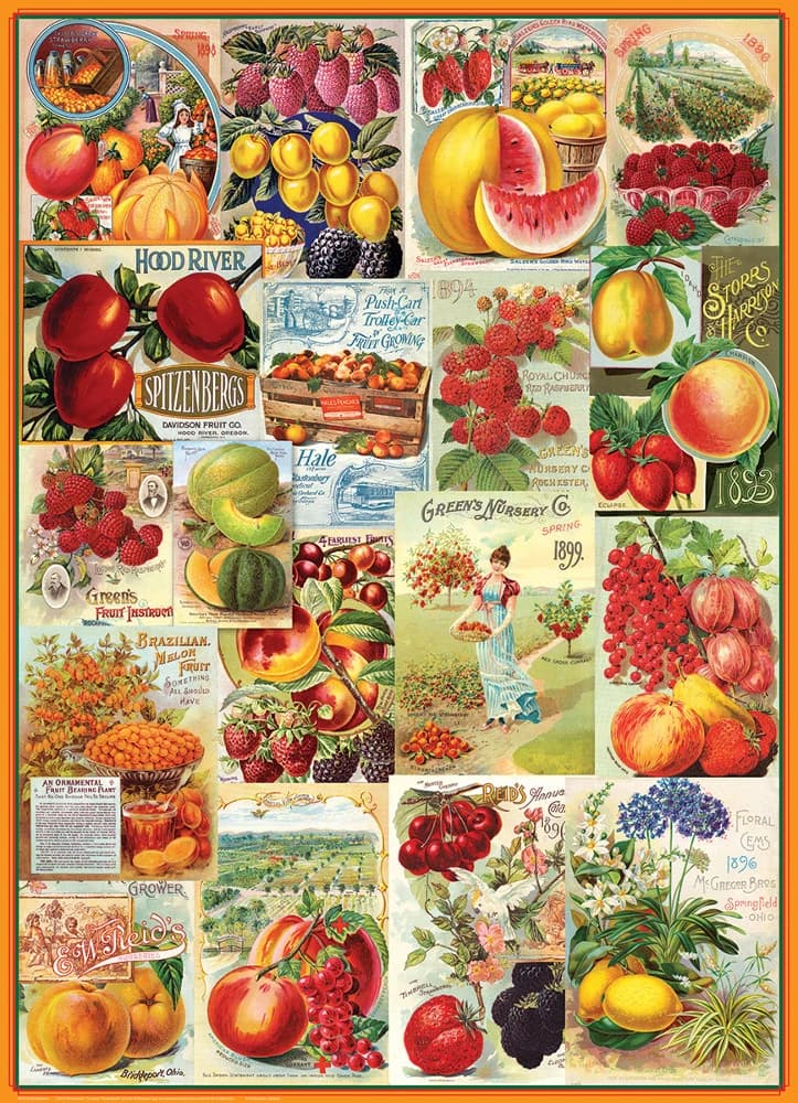 پازل 1000 تكه یوروگرافیک طرح Fruits, Seed Catalogue Collection كد 0818-6000 — تصویر ۲