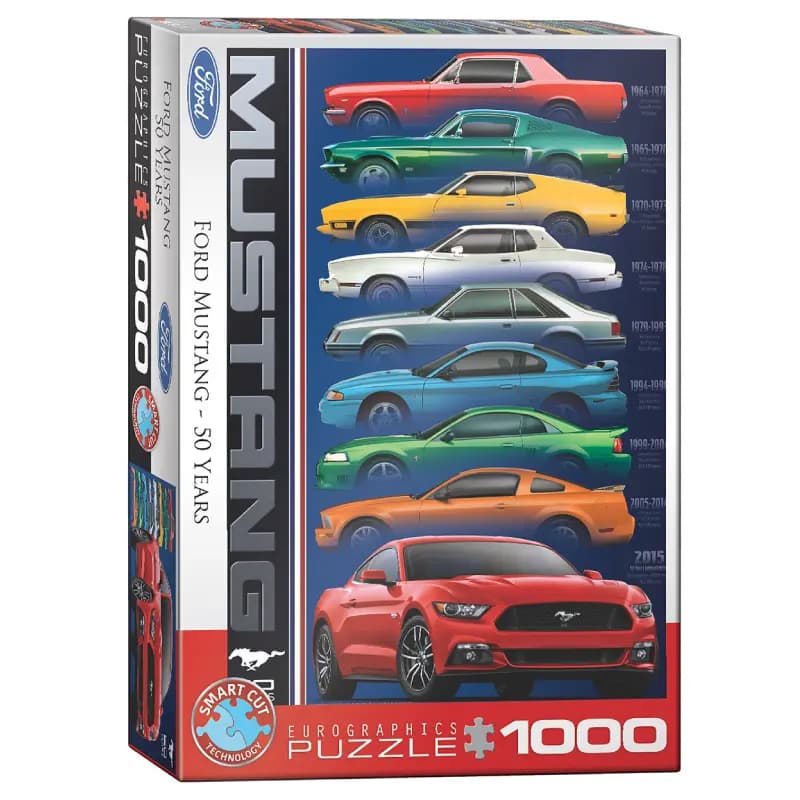 پازل 1000 تكه یوروگرافیک طرح Ford Mustang 9 Model كد 0699-6000