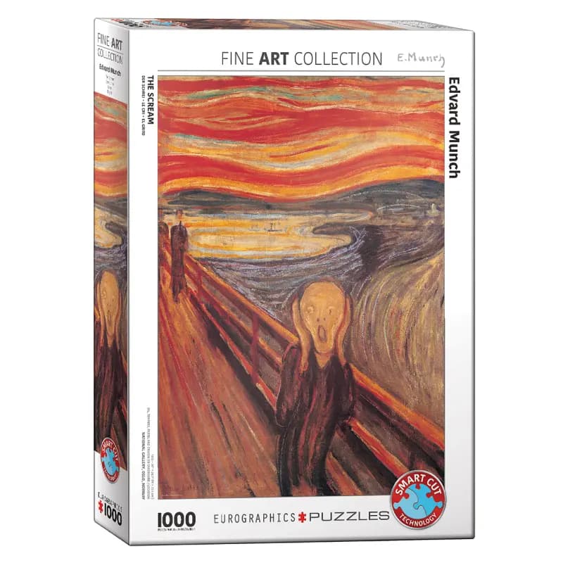 پازل 1000 تكه یوروگرافیک طرح The Scream كد 4489-6000