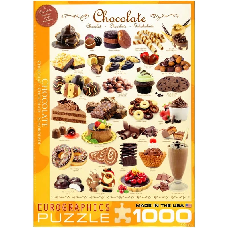 پازل 1000 تكه یوروگرافیک طرح Chocolate كد 0411-6000