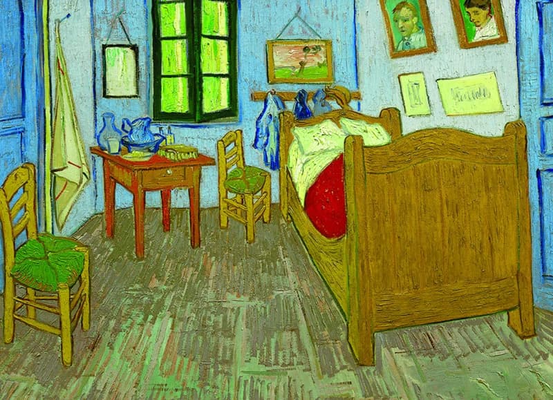 پازل 1000 تكه یوروگرافیک طرح Bedroom in Arles كد 0838-6000 — تصویر ۲