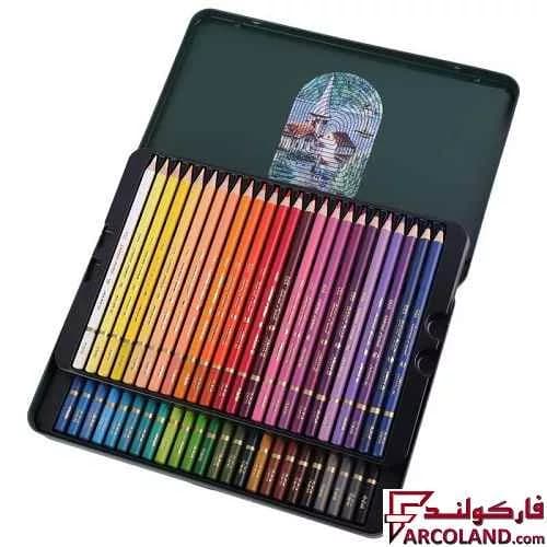 مداد رنگی 48 رنگ آریا جعبه فلزی مدل آرتیست Artist 3904 — تصویر ۲