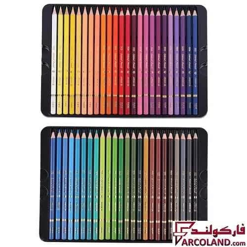 مداد رنگی 48 رنگ آریا جعبه فلزی مدل آرتیست Artist 3904 — تصویر ۳
