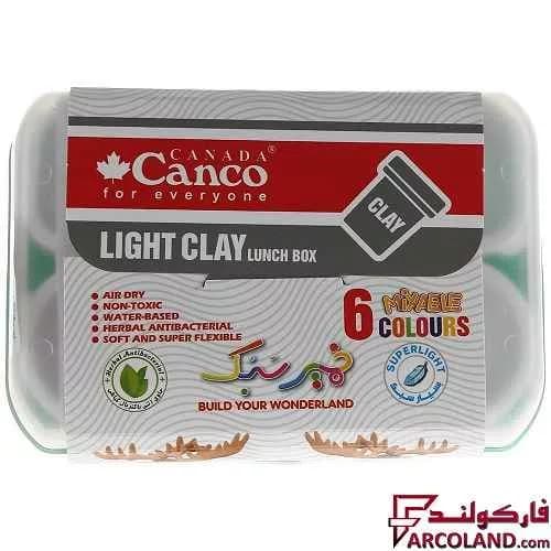 خمیر بازی 6 رنگ کنکو مدل ظرف غذا کد 01-9202 — تصویر ۲