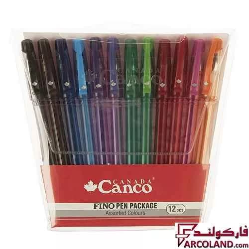 خودکار 12 رنگ 1 میلی متری کنکو مدل Fino Pen