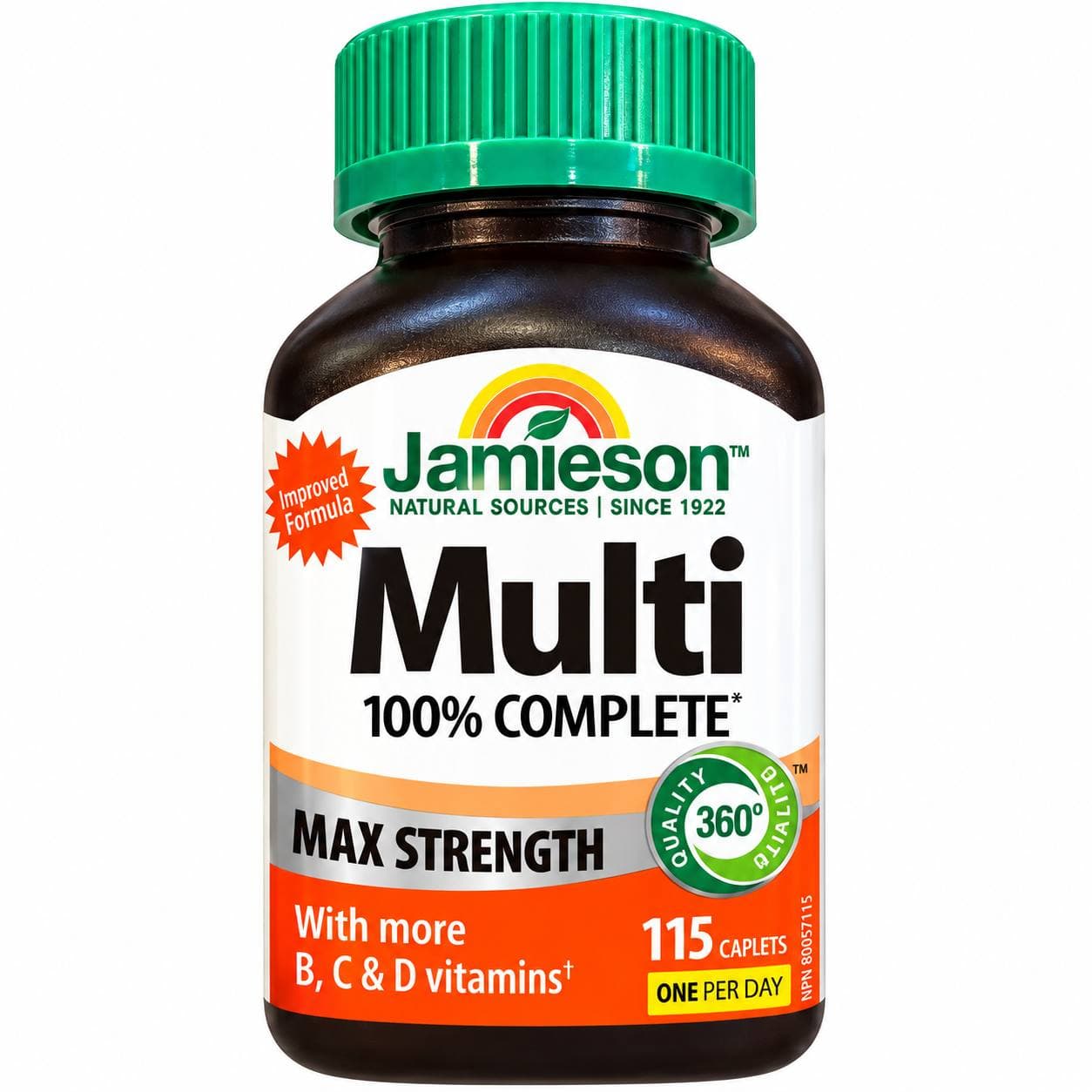 قرص مولتی ویتامین جیمیسون اصل Multi 100% Complete Max Strength 115 عدد مولتی ویتامین کامل با قدرت بالا