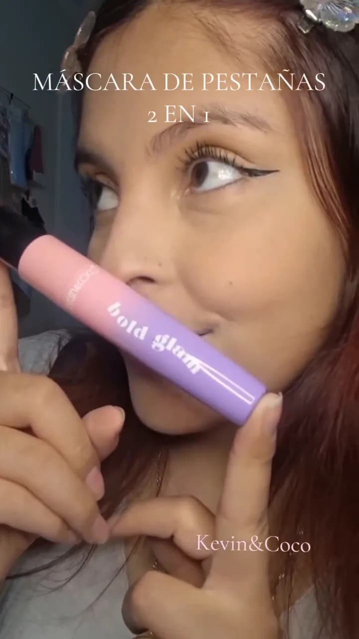 ریمل و خط چشم کوین کوکو Kevin & Coco دو سر مدل Bold Glam در دو رنگ مشکی و قهوه ای — تصویر ۴