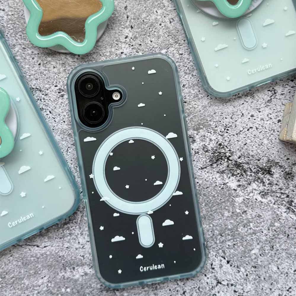 قاب مگسیف ابری با پاپ سوکت ستاره مناسب برای گوشی موبایل اپل آیفون iPhone 13 / 13 Pro / 13 Pro Max / 14 Pro Max / 15 / 15 Pro / 15 Pro Max / 16 / 16 Pro / 16 Pro Max — تصویر ۵