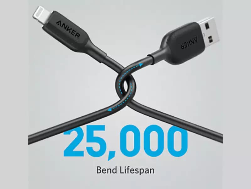 کابل شارژ سریع یو اس بی به لایتنینگ 2.4 آمپر 90 سانتیمتری انکر Anker Powerline III Lightning Cable A8812H11 — تصویر ۷