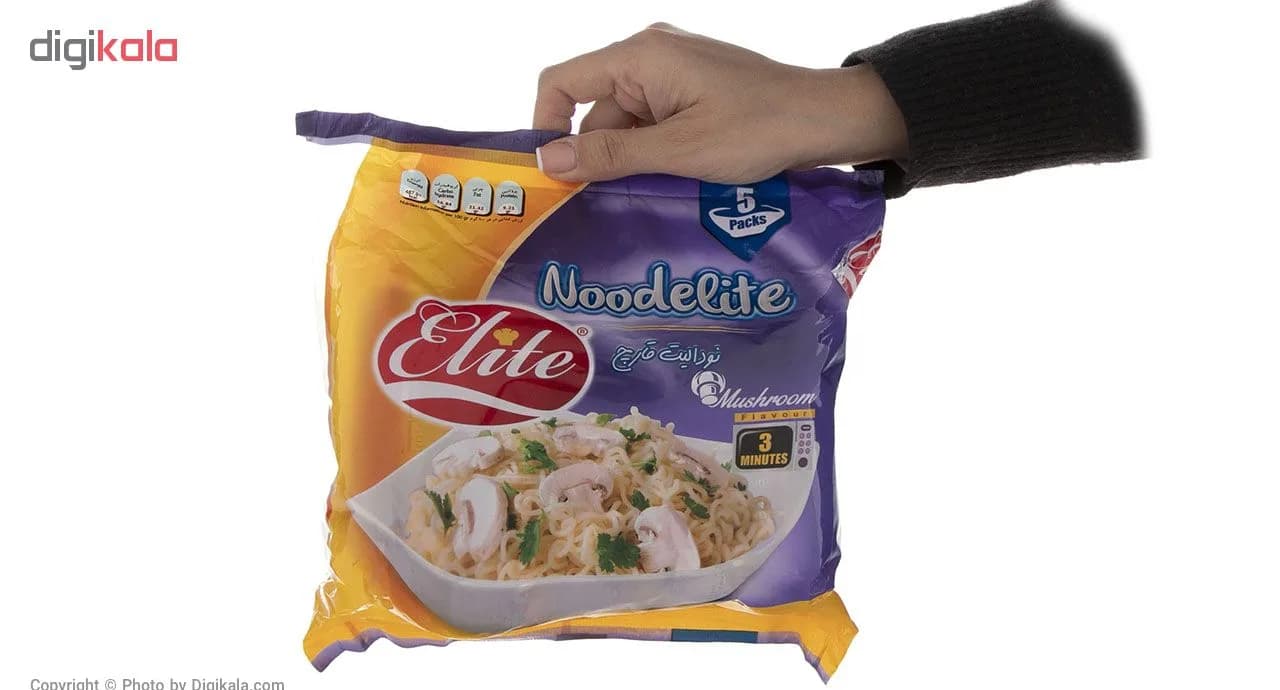 نودل با طعم قارچ الیت – 375 گرم — تصویر ۴