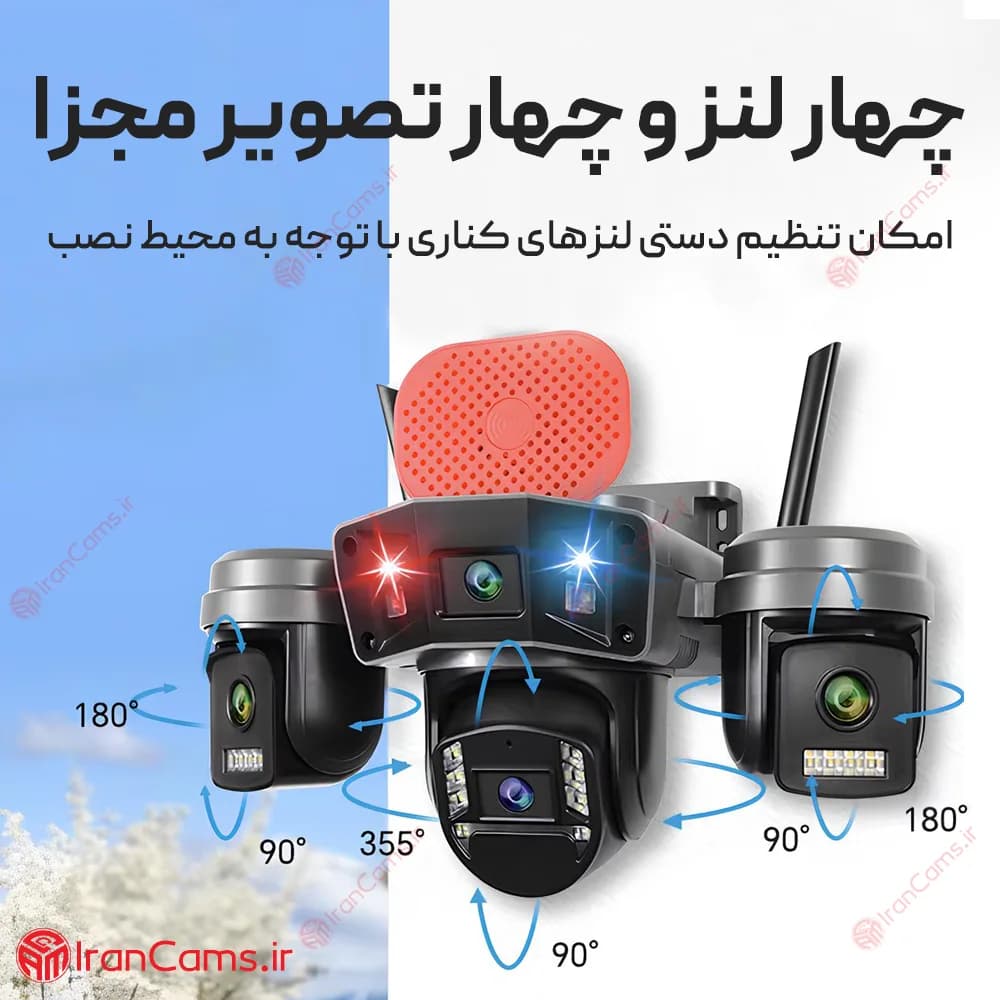 دوربین سیمکارتی چهار لنز 16 مگاپیکسل O-KAM PRO مدل L40 — تصویر ۳