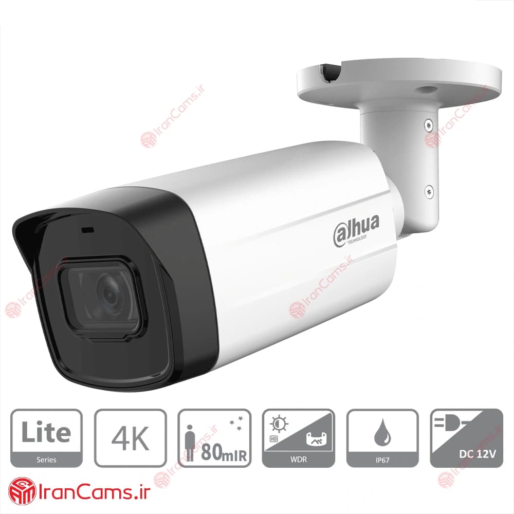 دوربین مداربسته بولت 8 مگاپیکسلی داهوا DH-HAC-HFW1801TMP-I8 — تصویر ۲