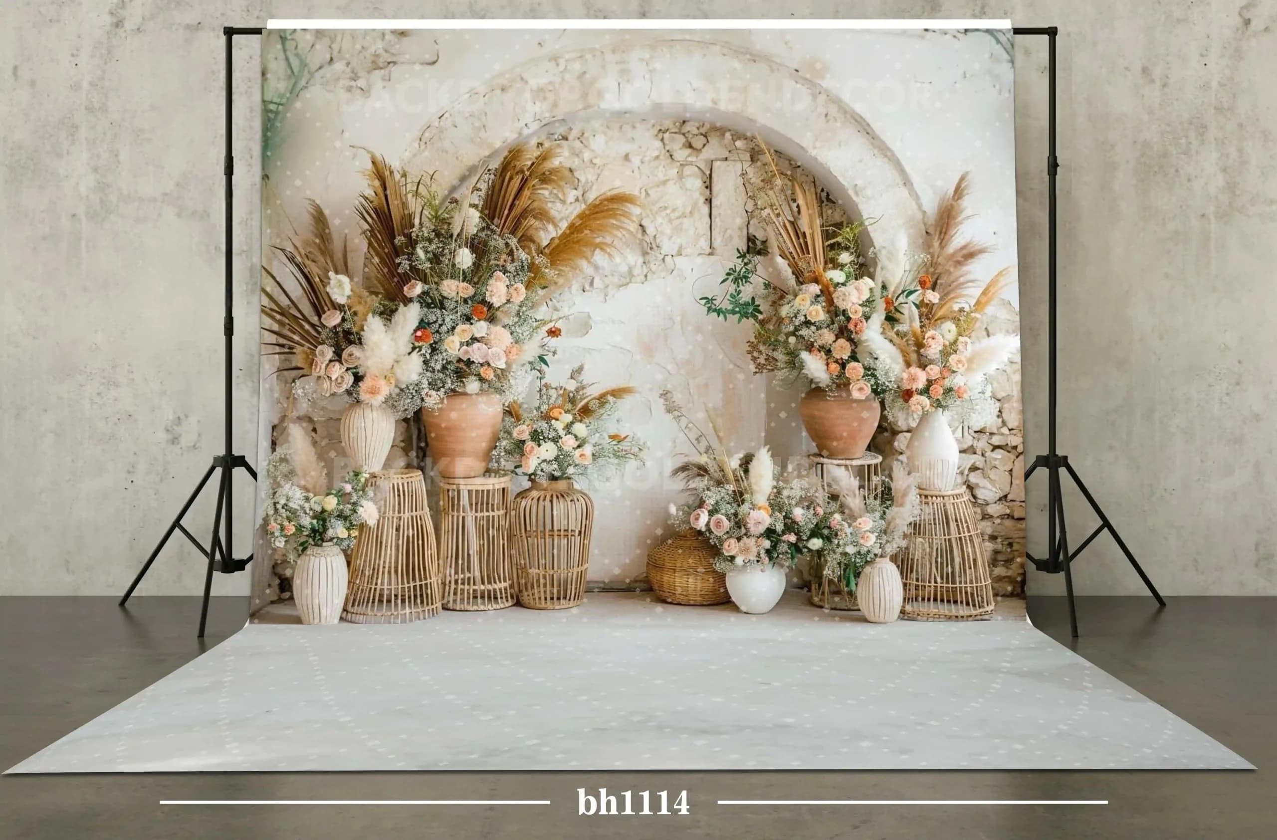 بکدراپ پارچه ای طرح بهار کد bh1114