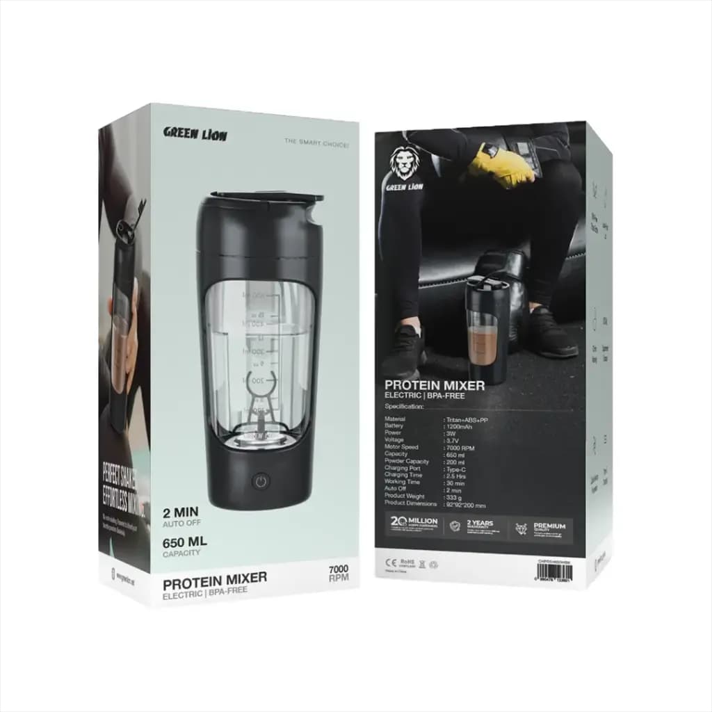 شیکر پروتئین گرین لاین Green Lion Protein Mixer GNPRSH650MBK — تصویر ۷