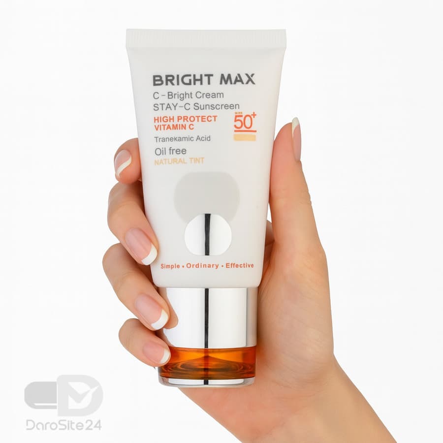 کرم ضد آفتاب سی برایت SPF50 برایت مکس رنگ طبیعی 50 میلی لیتر