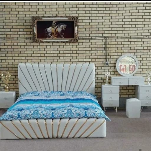 تخت خواب دونفره همراه با لوازم کد 256 مبلمان فرنا مدل 1142375